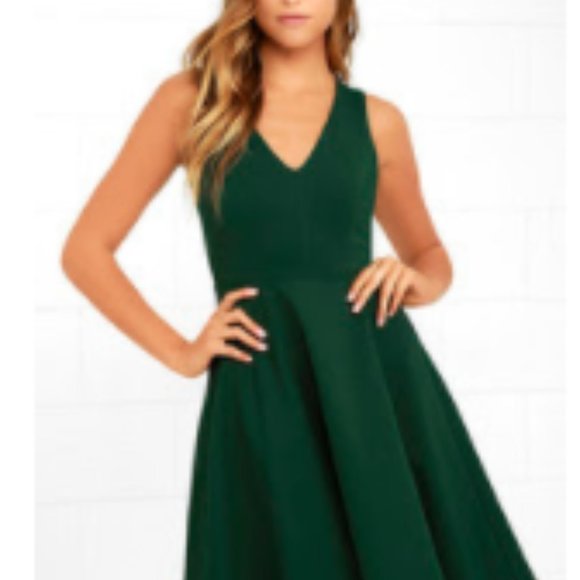 black scuba midi dress